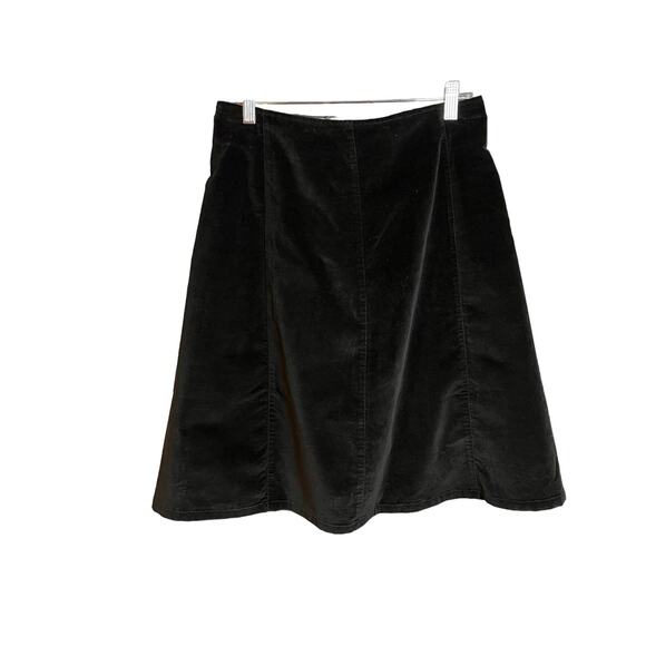 Eddie Bauer Dresses & Skirts - Eddie Bauer Black Velour Skirt  8